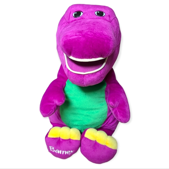 Fisher-Price Other - Barney The Purple Dinosaur 24" Talking JUMBO Stuffed Plush Toy Fisher Price 2001